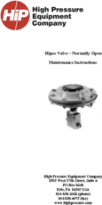 Hipco- Open Maintenance Instructions